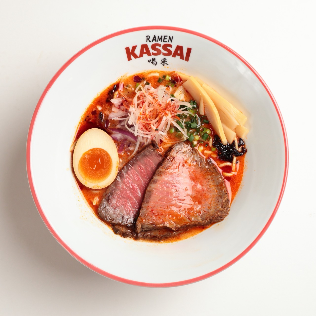 RAMEN KASSAI 喝采のA5和牛ステーキ